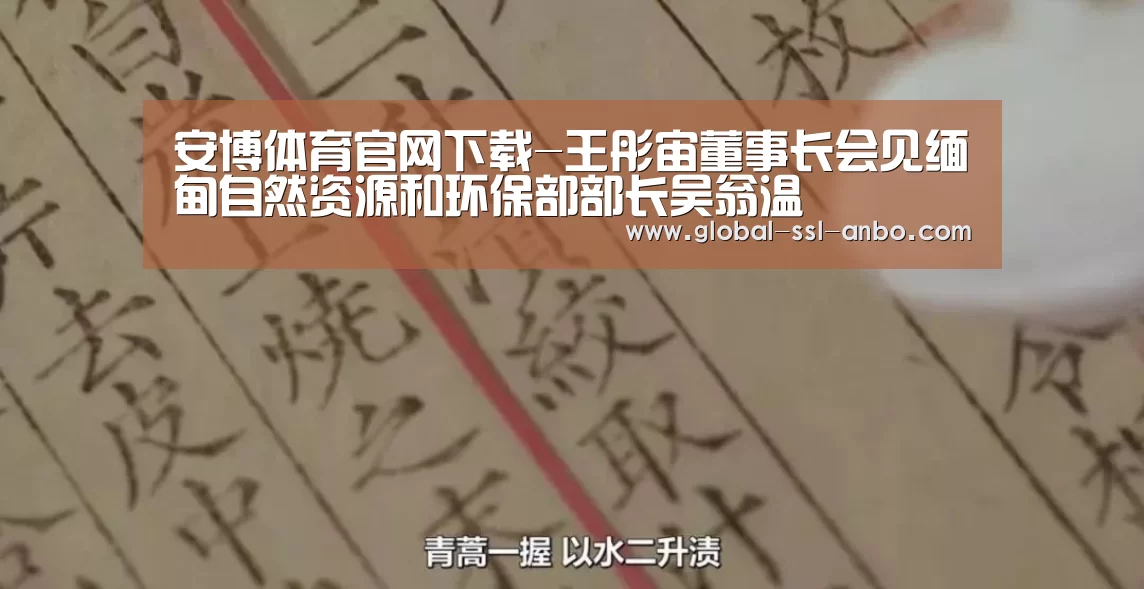 安博体育官网下载-王彤宙董事长会见缅甸自然资源和环保部部长吴翁温(图3) 安博体育官网下载